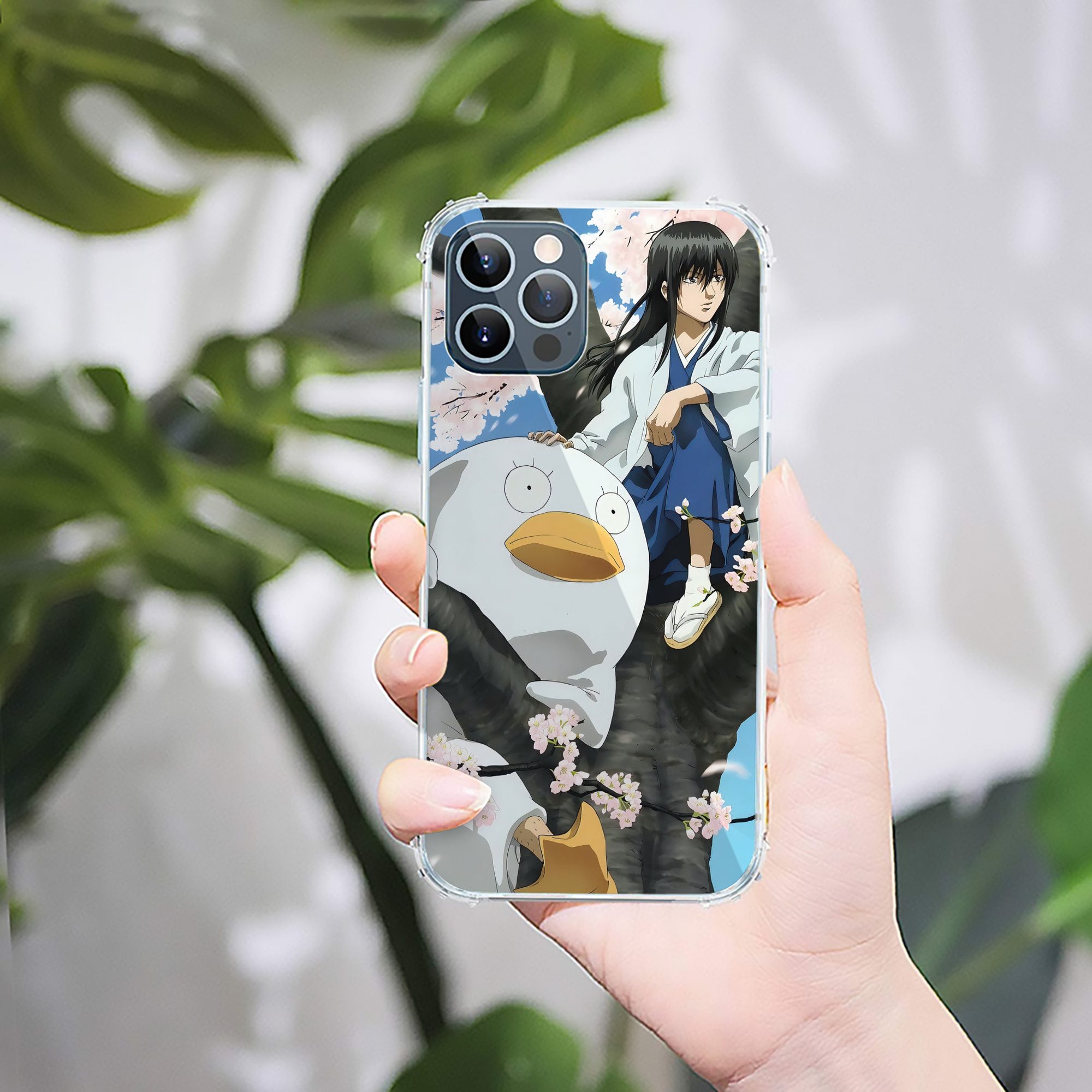 （画像用） ぎんたま 坂田銀時（さかたぎんとき） 神楽 志村新八（しむら しんぱち） GINTAMA Sakata Gintoki Kagura Shimura Shinpachi 【iPhone 12シリーズ対応】透明スマホケース（クリアソフトケース）